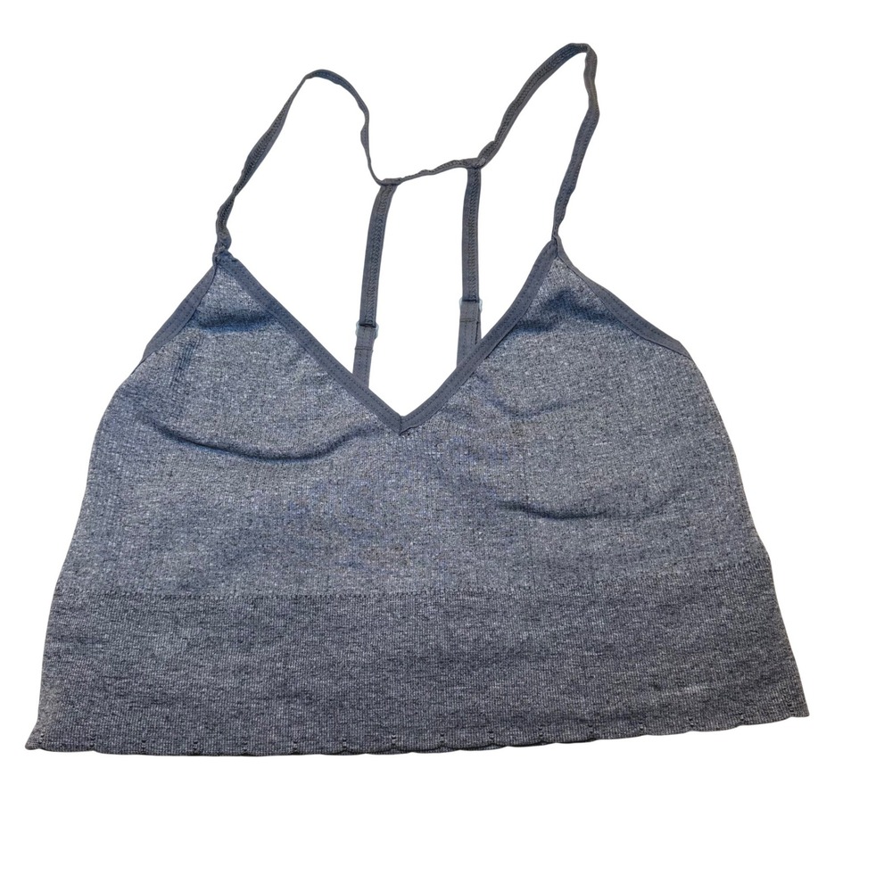 Thirdlove Women's Gray‎ Seamless Racerback Bralette Crop Top L